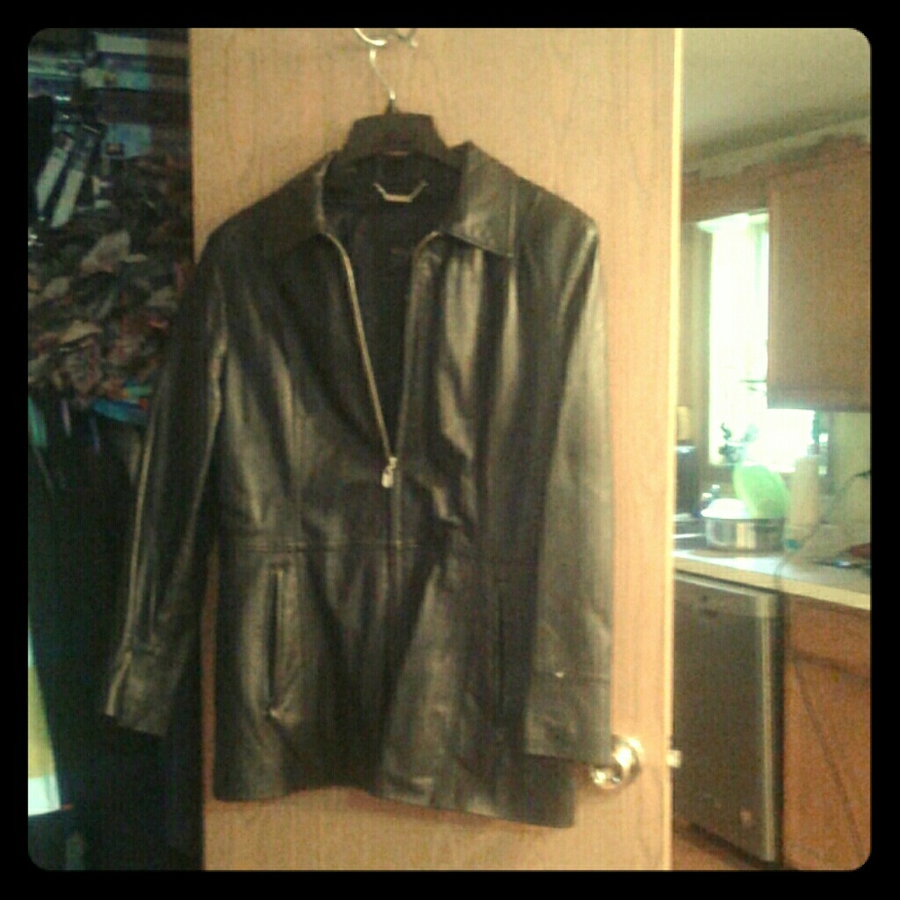 Dress leather jacket